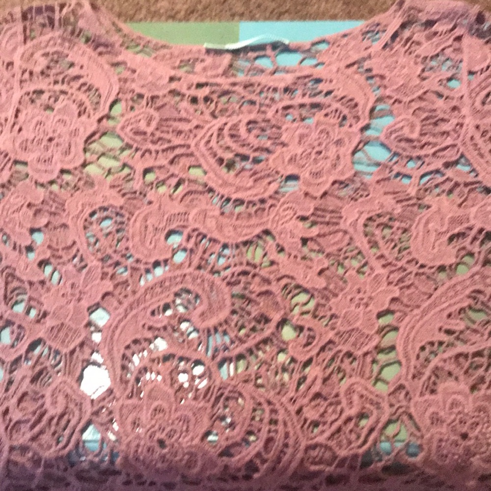 Lace purple shirt!